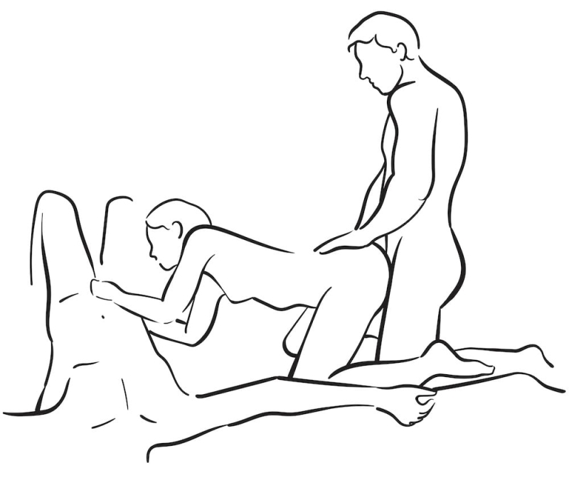 Poses for an erotic photo shoot