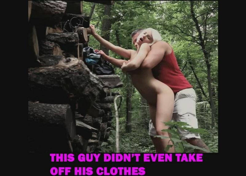 Naked adult women in the forest