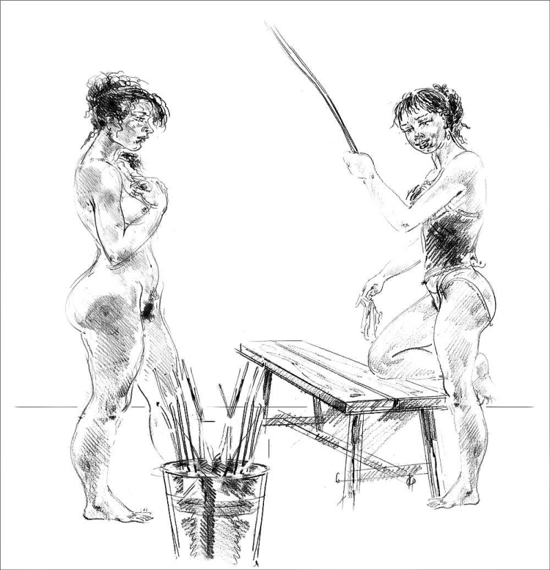 Spanking in artists