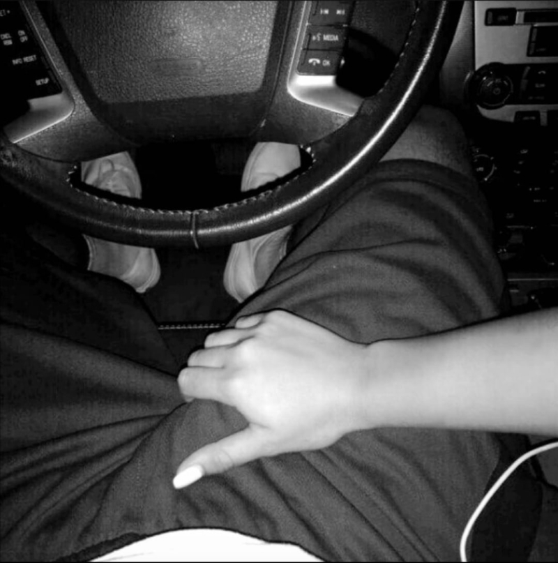 Male masturbation in cars