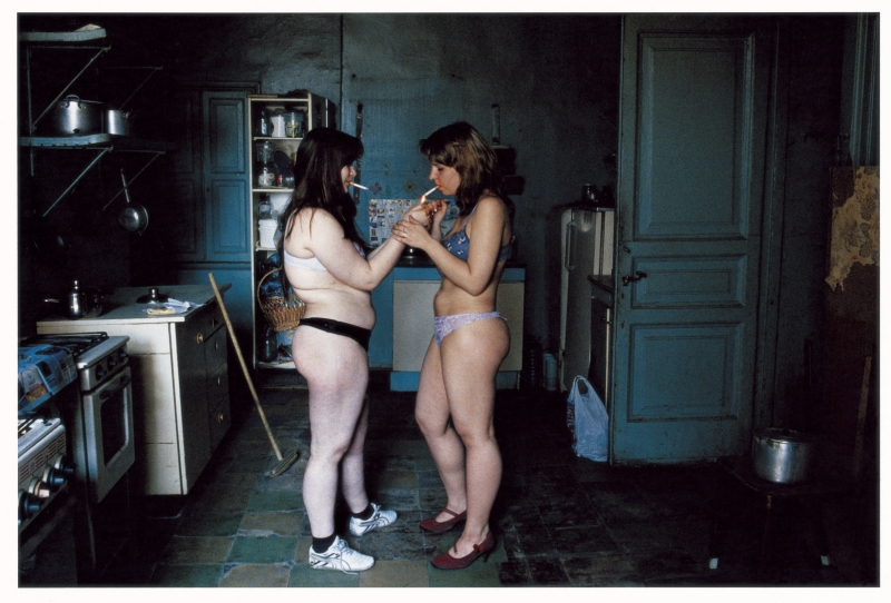 Naked women in a communal apartment
