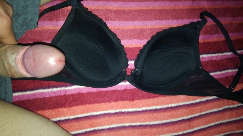 Cum on boobs in the bra