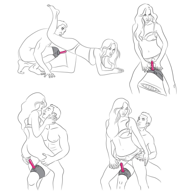 Correct poses for strapon