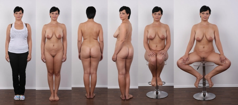 Naked full women from different sides