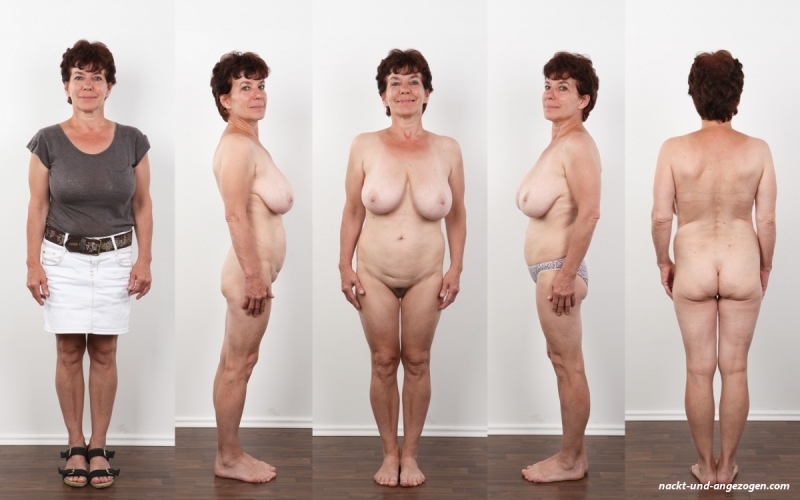 Naked old women at the casting