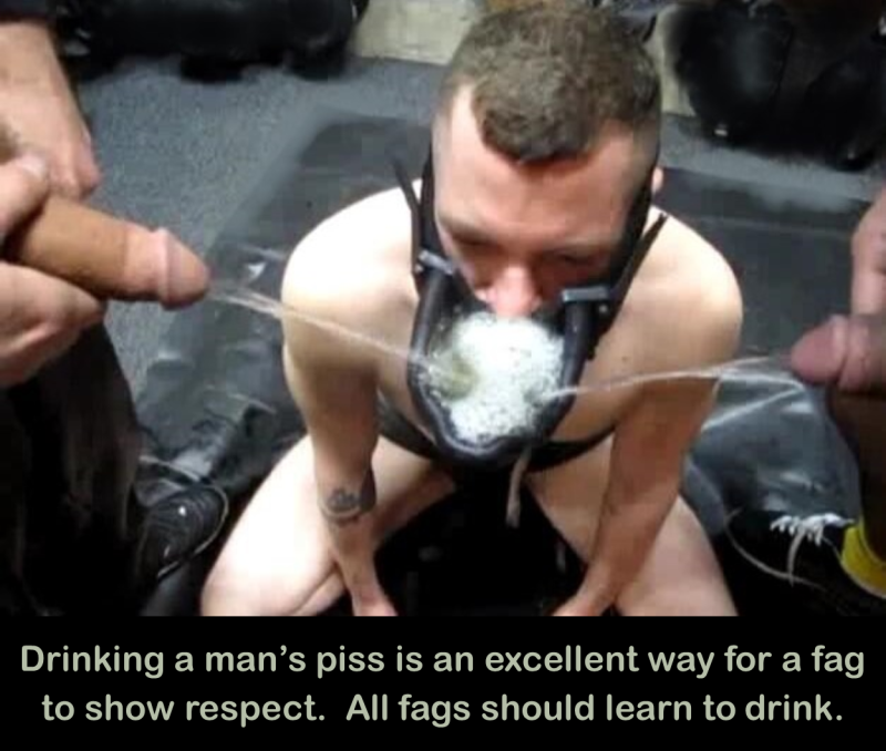 BDSM Pissing in the mouth of a slave