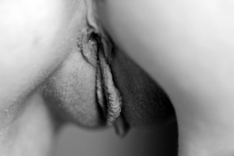 Beautiful vagina black white
