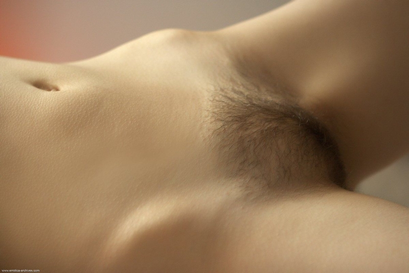 Beautiful naked female pubis